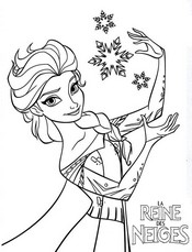 coloriage elsa enfin liberee laisse operer sa magie